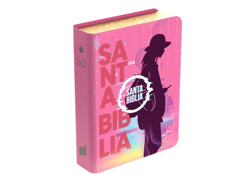 Image of BIBLIA RVR 1960 COMPACTA JOVENES ROSADO SIMIL PIEL