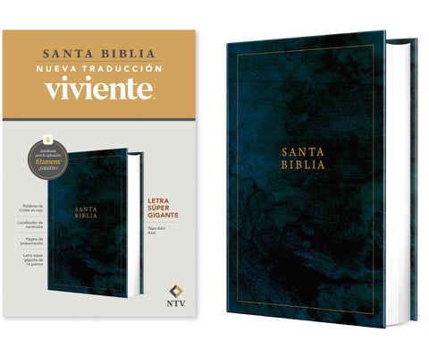 Image of BIBLIA NTV LETRA SUPER GIGANTE FILAMENT TAPA DURA AZUL
