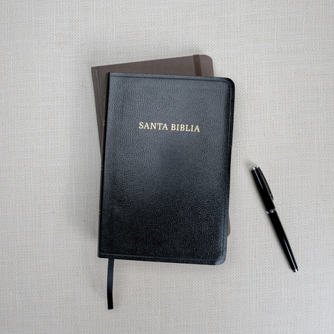 Image of Biblia RVR 1960 Letra Gigante Negro Símil Piel con Índice