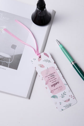 Image of Marcador de Libro con Ribbon Con sus Plumas te Cubrirá