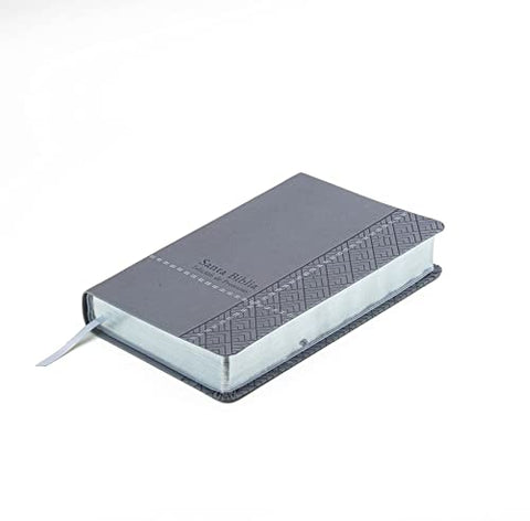 Image of Biblia RVR 1960 Letra Grande Tamaño Manual Gris Símil Piel