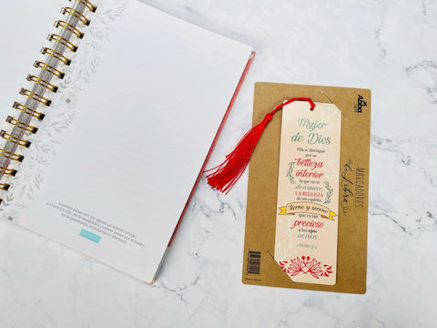 Image of Marcador de Libro con Tassel.Mujer de Dios