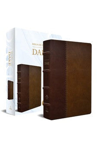 Image of Biblia RVR 1960 de Estudio Dake Duotono Marrón Símil Piel