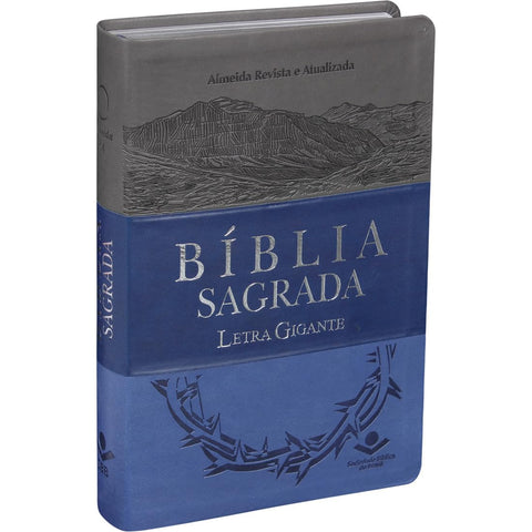 Image of BIBLIA EM PORTUGUES RA065TILG TAPA IMITACION CUERO TRIOTONE AZUL INDICE DIGITAL