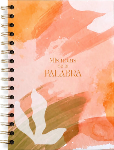 Image of Libreta para Notas Mis Notas de la Palabra Peach