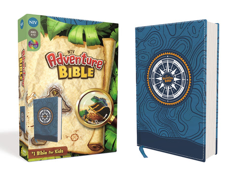 Image of NIV, ADVENTURE BIBLE, LEATHERSOFT, BLUE, FULL COLOR