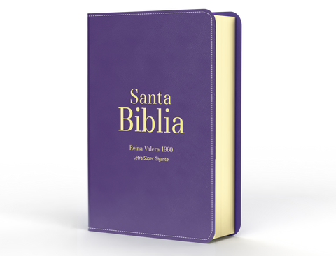 Image of BIBLIA RVR 1960 LETRA SUPER GIGANTE SIMIL PIEL PURPURA