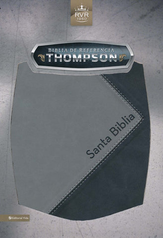 Image of Biblia RVR 1960 de Estudio Thompson Piel Duotono Gris