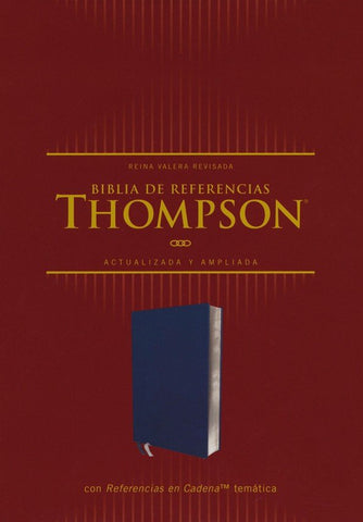 Image of Biblia RVR 1977 Referencia Thompson Piel Azul