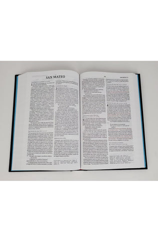 Image of Biblia RVR 1960 Ultrafina Azul Bordado sobre Tela