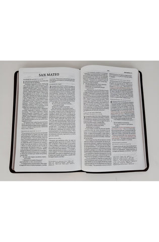 Image of Biblia RVR 1960 Ultrafina Marrón Piel Fabricada