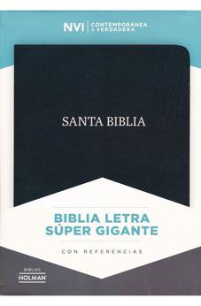 Image of Biblia NVI Letra Súper Gigante Piel Negro