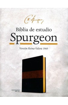 Image of Biblia RVR 1960 de Estudio Spurgeon Duotono Marrón Símil Piel