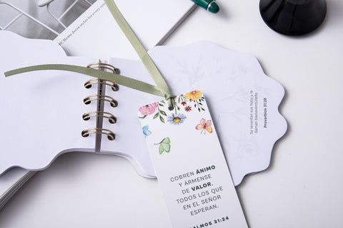 Image of Marcador de Libro con Ribbon Cobren Ánimo