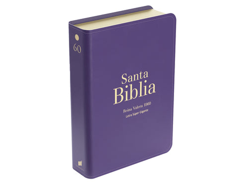 Image of BIBLIA RVR 1960 LETRA SUPER GIGANTE SIMIL PIEL PURPURA