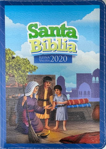 Image of Biblia RVR 2020 para Niños Azul Vinilo con Cierre