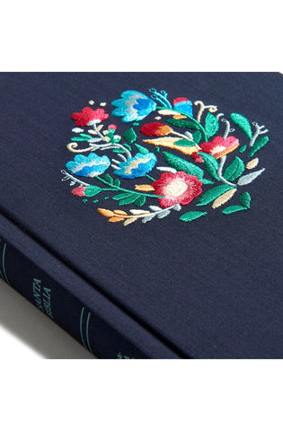 Image of Biblia RVR 1960 Ultrafina Azul Bordado sobre Tela