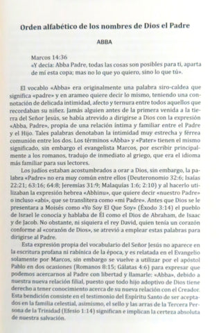 Image of Diccionario de los Nombres de Dios el Padre