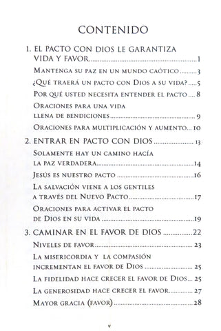 Image of El Pacto de Dios con Usted para Su Vida y Favor