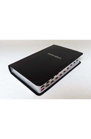 Image of Biblia RVR 1960 Letra Grande Tamaño Manual Piel Fabricada Negra con Índice