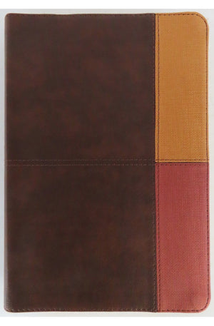 Biblia RVR 1960 de Estudio Arco Iris Símil Piel Cocoa Terracota