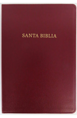 Biblia RVR 1960 Letra Súper Gigante Imitación Piel Borgoña con Índice
