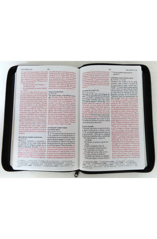 Image of Biblia RVR 1960 Letra Grande Tamaño Manual Negro con Cierre