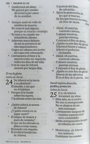 Image of Biblia RVR 1960 Letra Grande Tamaño Manual Símil Piel Negra