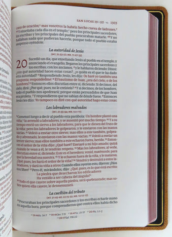 Image of Biblia RVR 1960 Deluxe Piel Genuina Caramelo