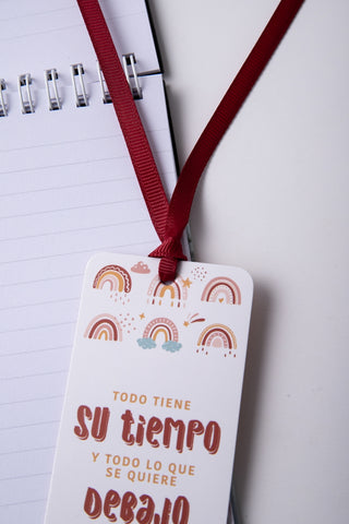 Image of Marcador de Libro con Ribbon Todo Tiene su Tiempo