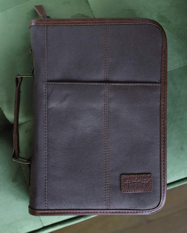 Image of Forro para Biblia Aviador Suede Marron Extra Grande