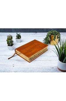 Image of Biblia RVR 1960 de Estudio Holman Marrón Símil Piel con Índice