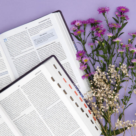 Image of Biblia RVR 1960 del Pescador Mujer Virtuosa Floral Símil Piel con Índice