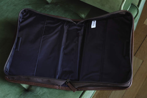 Image of Forro para Biblia Aviador Suede Marron Extra Grande