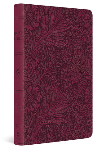 Image of ESV VALUE THINLINE BIBLE (TRUTONE, RASPBERRY, FLORAL DESIGN)