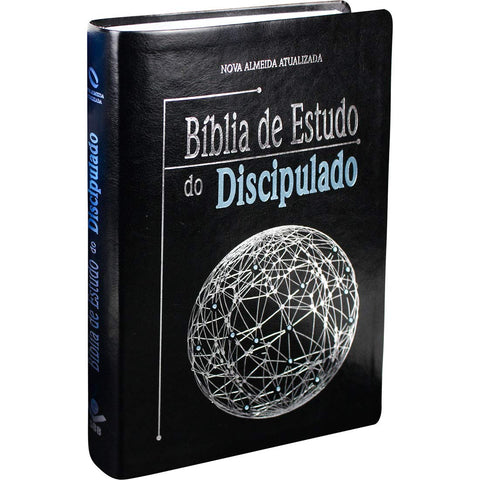 Image of BIBLIA EM PORTUGUES NA085BD TAPA NEGRO CANTO PLATEADO TACO EN DOS COLORES