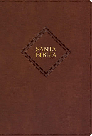 Biblia RVR 1960 Tamaño Manual Símil Piel Café con Índice