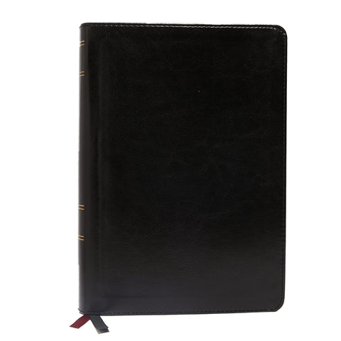 Image of NKJV Study Bible, Leathersoft, Black, Full-Color, Comfort Print