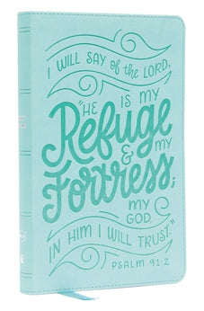NKJV, Thinline Youth Edition Bible, Verse Art Cover Collection, Leathersoft, Teal, Red Letter, Comfort Print: Holy Bible, New King James Version