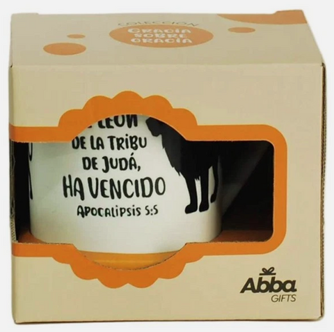 Image of TAZA 17 OZ COLECCION GRACIA SOBRE GRACIA. EL LEON DE JUDA