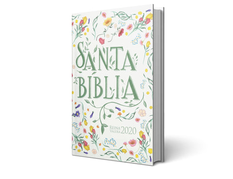 Image of Biblia RVR 2020 Compacta Flores Tapa Dura
