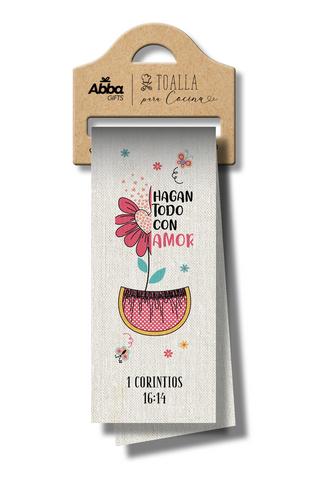 Image of Toalla de Cocina: Hagan Todo con Amor