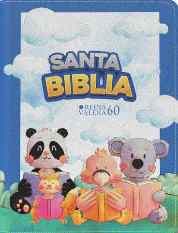 Image of BIBLIA RVR 1960 BOLSILLO PARA NINOS MUNECOS VINILO CON CIERRE