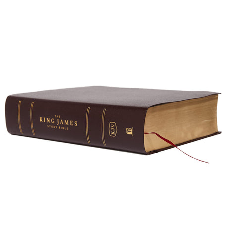 Image of KJV, The King James Study Bible, Bonded Leather, Burgundy, Red Letter, Full-Color Edition: Holy Bible, King James Version