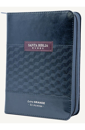 Biblia RVR 1960 Letra Grande Tamaño Manual Negro Negro Símil Piel
