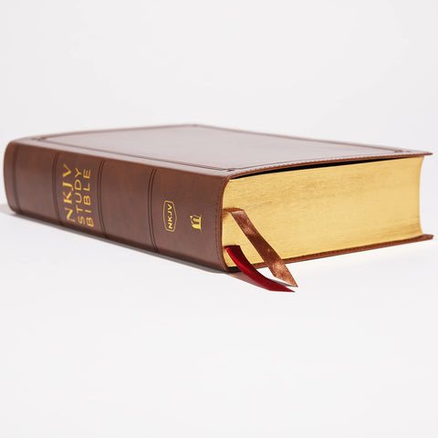 Image of NKJV Study Bible, Leathersoft, Brown, Comfort Print: The Complete Resource for Studying God’s Word