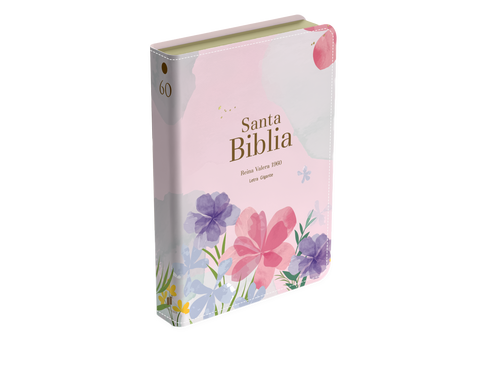 Image of BIBLIA RVR 1960 LETRA GIGANTE 14 PUNTOS SIMIL PIEL VIOLETA CLARO