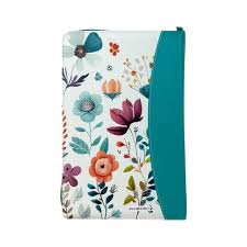 Image of Biblia RVR 1960 Letra Grande ManuaL 12 Puntos Cierre Jardin Turquesa Índice Canto Floral