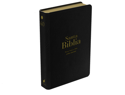 Image of BIBLIA RVR 1960 LETRA GRANDE TAMANO MANUAL SIMIL PIEL NEGRO