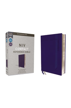 NIV, Reference Bible, Compact, Leathersoft, Blue, Red Letter, Comfort Print